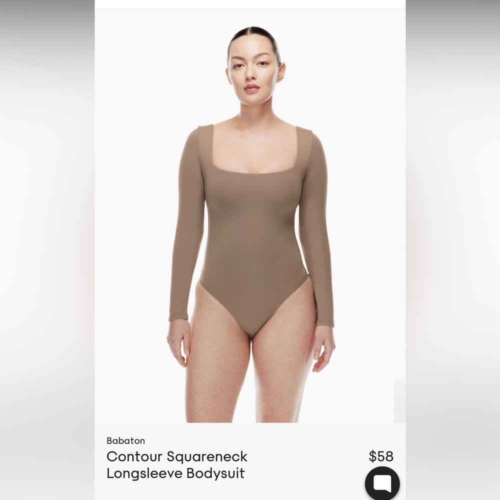 Aritzia Babaton squareneck bodysuit small
